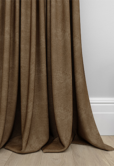 Faux Suede, Dark Chocolate - Made to Measure Curtains